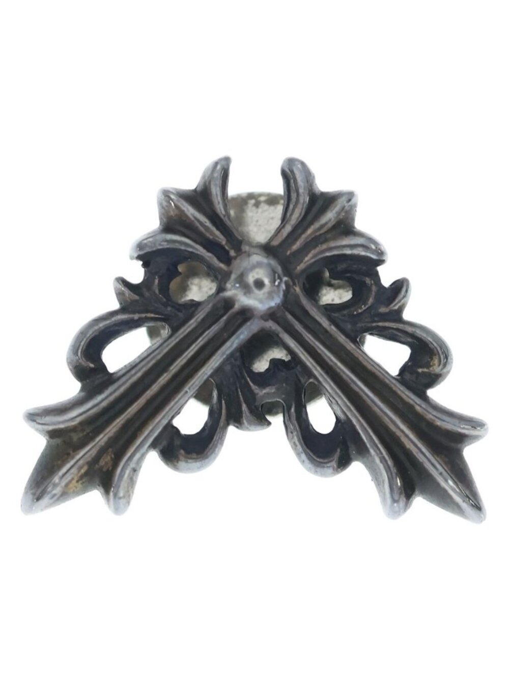 Chrome Hearts Stick Pin Flrl SM Pin Small Floral Corner Silver Necklace